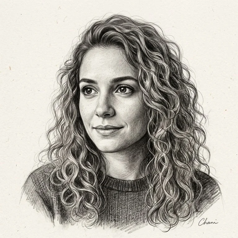 Retrato astral exemplo 4 desenhado pelo Mestre Chani